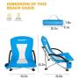 KingCamp Camping High Back Beach Chair Camping Concert Folding Chair