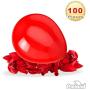 PMLAND 100 Pieces Red Latex Party Balloons 12 Inches