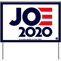 WDS Biden 2020 Yard Sign - Vote Joe Signs Include Metal Stake - Proudly Made in The USA - Double-Sided Waterproof Glossy 12''x18'' - Show Your Democratic Presidential Support - Say No to Trump!