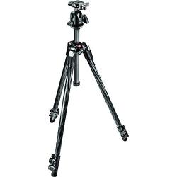 Manfrotto MK290XTC3-BHUS Xtra Carbon Fiber 3-Section Tripod Kit with Ball Head , Black