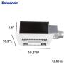 Panasonic FV-0811VFL5E WhisperFit EZ Retrofit Ventilation Fan with Light, 80 or 110 CFM