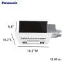Panasonic FV-0811VFL5E WhisperFit EZ Retrofit Ventilation Fan with Light, 80 or 110 CFM