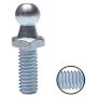 Monrand 10mm Ball Studs With Hardware, Round Ball Screws Metal for Gas Lift Support Strut Fitting, 5/16-18 Thread x1'' Long Shank, 4 Pack