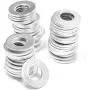 Bright Creations Metal Stamping Blanks, Washers (50 Count) Silver