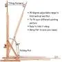 TANGKULA H-Frame Easel Wooden Height and Angle Adjustable Foldable Tilting Floor Studio Artist Easel Painting, Sketching, Display TANGKULA H-Frame Easel Wooden Height and Angle Adjustable Foldable Tilting Floor Studio Artist Easel Painting, Sketching, Display