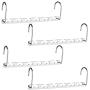 HOUSE DAY 4 Pack Metal Magic Hangers Space Saving Hangers Closet Space Saving Wardrobe Clothing Hanger Oragnizer, Updated Hook Design