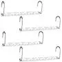HOUSE DAY 4 Pack Metal Magic Hangers Space Saving Hangers Closet Space Saving Wardrobe Clothing Hanger Oragnizer, Updated Hook Design HOUSE DAY 4 Pack Metal Magic Hangers Space Saving Hangers Closet Space Saving Wardrobe Clothing Hanger Oragnizer, Updated Hook Design