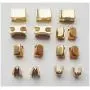 # 10 Solid Brass Golden Zipper Top Stop and Bottom Stop,Zipper Repair Kit,Zipper Slider Retainer (#10)