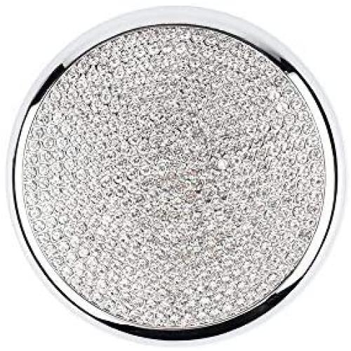 LECART Bling Car Media Knob Cover Caps Center Console Multimedia Knob Covers Auto Interior Bling Accessories Metal Stickers Men Women Compatible for Mercedes-Benz C-Class E-Class GLC 2016 2017 2018