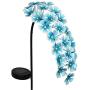 Exhart Hanging Turquoise Hydrangea Yard Stake w/Solar Garden Flower Lights, 24 LED Flower Lights Metal Stake, Outdoor Decor for Garden, Patio & Front Porch, 11'' L x 5'' W x 28'' H