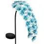 Exhart Hanging Turquoise Hydrangea Yard Stake w/Solar Garden Flower Lights, 24 LED Flower Lights Metal Stake, Outdoor Decor for Garden, Patio & Front Porch, 11'' L x 5'' W x 28'' H