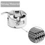 MiDube 5 PCS Metal Sewing Machine Bobbins + 1 PCS Stainless Steel Stitch Thread Bobbin Holder Case for B-rother J-anome S-inger Front Loading Class 15 Machines Home Embroidery (Home Use)