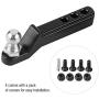 RC Car Tow Hook, Metal Tow Shackle Hook for Remote Control TRX-4 Axial Scx10 D90 Crawler Cars Hitch Trailer Model Parts