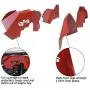 KML JK Front and Rear Inner Fender Kit 6PCS Sheet Metal Red with Logo Cut for 07-18 Wrangler JK KML JK Front and Rear Inner Fender Kit 6PCS Sheet Metal Red with Logo Cut for 07-18 Wrangler JK