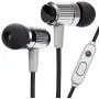GOgroove AudiOHM RNF Durable Earbuds - Heavy Duty Headphones with Thick Aramid Fiber Reinforced Cable, in-Line Microphone, in-Ear Noise Isolation & Rugged Metal Driver Housing (Metallic Silver) GOgroove AudiOHM RNF Durable Earbuds - Heavy Duty Headphones with Thick Aramid Fiber Reinforced Cable, in-Line Microphone, in-Ear Noise Isolation & Rugged Metal Driver Housing (Metallic Silver)