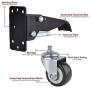 SPACECARE Workbench Stepdown Caster, 600 Lbs Capacity Set of 4 Durable Heavy Duty Steel Wheels for Workbenches Tables and Equipments [New Version]