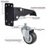 SPACECARE Workbench Stepdown Caster, 600 Lbs Capacity Set of 4 Durable Heavy Duty Steel Wheels for Workbenches Tables and Equipments [New Version]