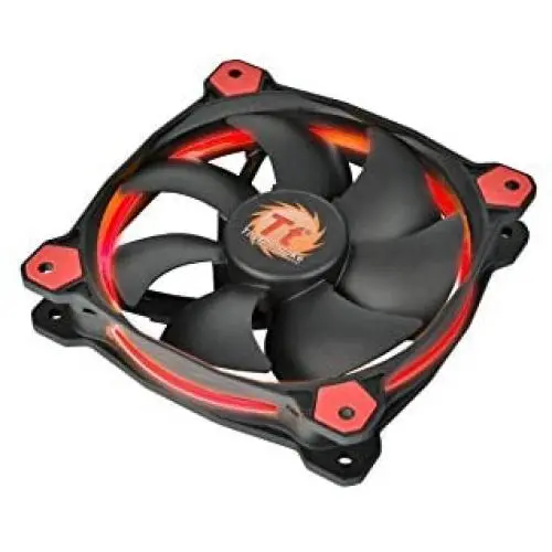 Thermaltake Riing 12 Series Red High Static Pressure 120mm Circular LED Ring Case/Radiator Fan with Anti-Vibration Mounting System Cooling CL-F038-PL12RE-A Thermaltake Riing 12 Series Red High Static Pressure 120mm Circular LED Ring Case/Radiator Fan with Anti-Vibration Mounting System Cooling CL-F038-PL12RE-A