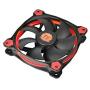 Thermaltake Riing 12 Series Red High Static Pressure 120mm Circular LED Ring Case/Radiator Fan with Anti-Vibration Mounting System Cooling CL-F038-PL12RE-A