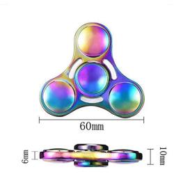 Rainwbow Snitch Fidget Fingers Hand Spinners Metal Focus Decompression Fidgets Toy Stainless Steel Fingertip Gyro Stress Relief Cube Fun Spiral Twister ADHD EDC Anti Anxiety Gifts for Kids and Adults