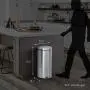simplehuman 30 Liter / 8 Gallon Round Step Trash Can, Brushed Stainless Steel