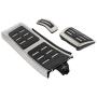 ROADFAR Drill Free Aluminum Fuel Accelerate Brake at Pedals Covers Compatible with 1992-2019 AUDI A4 S4 A5 A6 Q5 S5 A7 at Metal Aluminum Fuel Sports Pedal Full Set Accel