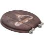 Sanilo Round Toilet Seat, Wide Choice of Slow Close Toilet Seats, Molded Wood, Strong Hinges (Lock)