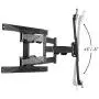 Mountio Heavy Duty Full Motion Articulating Tilt Swivel TV Wall Mount Extension Universal Bracket for 40-70 Flat Screen LED OLED QLED Televisions