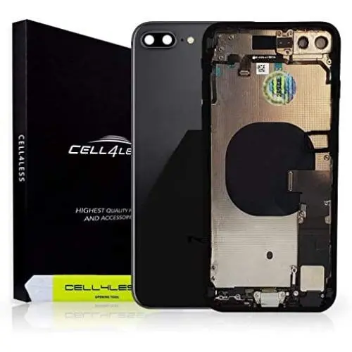 CELL4LESS Back Housing Assembly Metal MidFrame w/Major Components Pre-Installed Including Buttons for iPhone 8 Plus (Space Gray) CELL4LESS Back Housing Assembly Metal MidFrame w/Major Components Pre-Installed Including Buttons for iPhone 8 Plus (Space Gray)