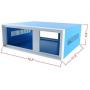 YaeCCC Electronic Enclosures Blue Metal Enclosure Project Case DIY Box Junction Case Enclosure Preventive Case (12.2'' x 11.2'' x 4.3'') YaeCCC Electronic Enclosures Blue Metal Enclosure Project Case DIY Box Junction Case Enclosure Preventive Case (12.2'' x 11.2'' x 4.3'')