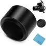 40.5mm Tele Metal Screw-in Lens Hood Sunshade with Centre Pinch Lens Cap for Canon Nikon Sony Pentax Olympus Fuji Sumsung Leica Camera + Cleaning Cloth 40.5mm Tele Metal Screw-in Lens Hood Sunshade with Centre Pinch Lens Cap for Canon Nikon Sony Pentax Olympus Fuji Sumsung Leica Camera + Cleaning Cloth