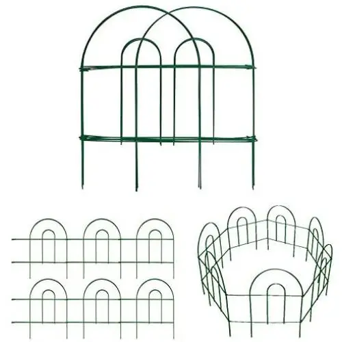 Amagabeli Decorative Garden Fence 18 in x 50 ft Rustproof Green Iron Landscape Wire Folding Fencing Ornamental Panel Border Edge Section Edging Patio Flower Bed Animal Barrier for Dog Outdoor Fences Amagabeli Decorative Garden Fence 18 in x 50 ft Rustproof Green Iron Landscape Wire Folding Fencing Ornamental Panel Border Edge Section Edging Patio Flower Bed Animal Barrier for Dog Outdoor Fences