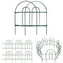 Amagabeli Decorative Garden Fence 18 in x 50 ft Rustproof Green Iron Landscape Wire Folding Fencing Ornamental Panel Border Edge Section Edging Patio Flower Bed Animal Barrier for Dog Outdoor Fences