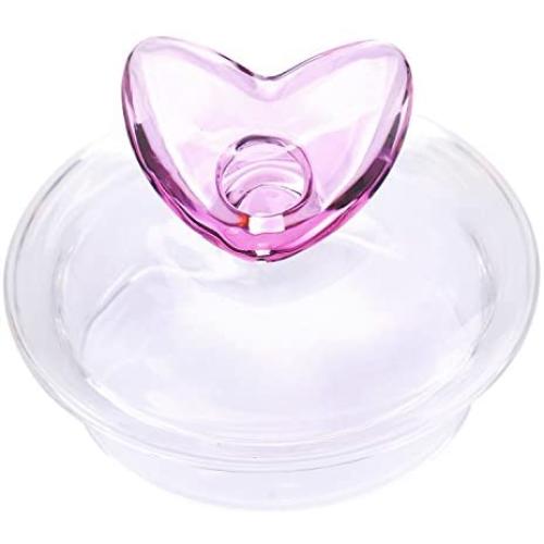 Teabloom Replacement Glass Teapot Lid for Eternal Love Heart Teapot and Many Other 34-40 oz Teapots with Diameters Between 6.0 cm and 8 cm - Spare Part
