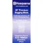 Husqvarna HU22027 48-Inch Premium Hi-Lift Bagging Blade, 3-Pack, Orange
