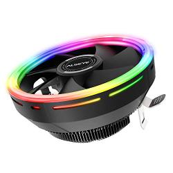 ALSEYE CPU Cooler, RGB Fan Socket Hydraulic Bearing Computer CPU Cooling Fan for Intel AMD