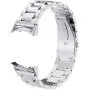 Gear S2 Bands V-Moro Solid Stainless Steel Metal Replacement Band with Adapters for Samsung Gear S2 Smart Watch (Metal Silver)