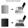 Metal Aluminum Mouse Pad Hard Mat Smooth Magic Ultra Thin Double Side Mouse Mat Waterproof Fast and Accurate Control for Gaming and Office(Small Gray 9.05X7.08 Inch)