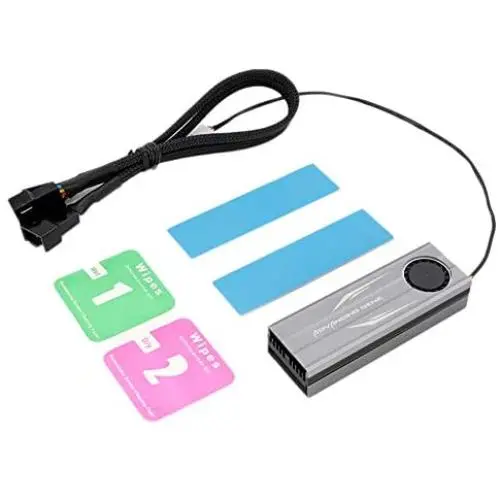 NVME NGFF M2 2280 10000 RPM SSD Chip Heatsink Turbine Fan Radiator Desktop Mute SSD Cooling Fan for Intel Optane Persistent Memory NVME NGFF M2 2280 10000 RPM SSD Chip Heatsink Turbine Fan Radiator Desktop Mute SSD Cooling Fan for Intel Optane Persistent Memory