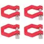 Dilwe RC Car Trailer Buckle, 4 Pcs Metal Tow Shackle Rescue Lock Catch for RC Climbing Crawler Car Accessory Parts
