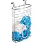 mDesign Metal Over Cabinet Kitchen Storage Organizer Holder or Basket - Hang Over Cabinet Doors in Kitchen/Pantry - Holds up to 50 Plastic Shopping Bags - Silver mDesign Metal Over Cabinet Kitchen Storage Organizer Holder or Basket - Hang Over Cabinet Doors in Kitchen/Pantry - Holds up to 50 Plastic Shopping Bags - Silver