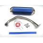 NEW! High Performance Exhaust System Muffler for GY6 50cc-400cc 4 Stroke Scooters ATV Go Kart (Blue)