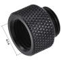 uxcell Male to Female Extender Fitting G1/4 x 10mm for PC Water Cooling System Black 4pcs