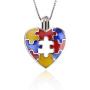 NY Jewelry 925 Sterling Silver Autism Puzzle Piece Design Pearl Cage Locket Pendants for Women Jewelry Making