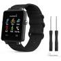MoKo Watch Band for Garmin Vivoactive Acetate, Fine Woven Nylon Adjustable Replacement Strap for Garmin Vivoactive/Vivoactive Acetate Sports Smart Band - Black
