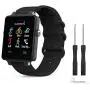 MoKo Watch Band for Garmin Vivoactive Acetate, Fine Woven Nylon Adjustable Replacement Strap for Garmin Vivoactive/Vivoactive Acetate Sports Smart Band - Black