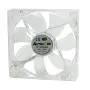 Autolizer Sleeve Bearing 120mm Silent Cooling Fan for Computer PC Cases, CPU Coolers, and Radiators - High Airflow, Quite, and Transparent Clear (Blue Quad 4-LEDs) - 2 Years Warranty