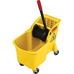 Rubbermaid Commercial Products - FG738000YEL -FG738000 31 Qt. All-in-one Tandem Mopping Bucket - Yellow