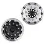 Que-T 2pcs Metal Front Wheel Hubs Rims for 1/14 Tamiya Tractor Climbing Trailer RC Car Upgrade Parts