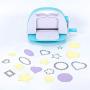 BENECREAT 6 Sets Cutting Dies Cut Metal Scrapbooking Stencils Nesting Die with Clear Storage Box for Festival Chrismas Embossing Photo Album Cards Making - Round, Square, Rectangle, Heart, Flower